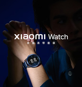 Xiaomi 小米 Watch S3 藍牙版 智能手表 47mm 黑色 氟橡膠表帶