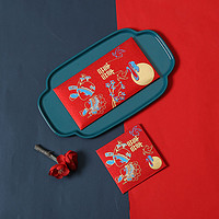 雅恋花 金葱膜系列 复古中国风烫金红包袋 方形10个装 多款可选
