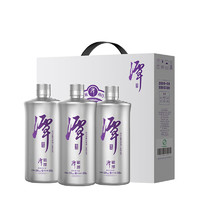 潭酒 真實年份醬酒（年份隨機(jī)發(fā)貨） 53度 500mL 3瓶 潭酒銀醬禮盒裝 醬香型白酒