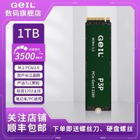 GeIL 金邦 P3P 1TB 3500MB/sM.2固態(tài)硬盤PCIE3.0協(xié)議筆記本臺式通用