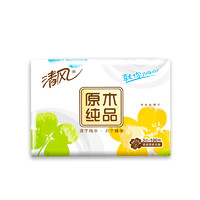 Breeze 清風(fēng) 原木純品抽紙3層100抽面巾紙餐巾紙衛(wèi)生紙家用軟抽紙巾實惠裝 3層100抽24包