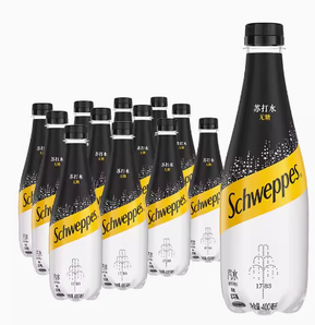 百億補(bǔ)貼！Schweppes 怡泉 蘇打水0糖原味罐裝氣泡水整箱裝400ml*12罐