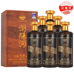 瀏陽河 紀念1915 53度醬香型白酒500mL*6瓶禮盒裝 整箱