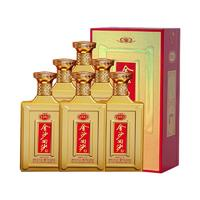 JINSHA 金沙 貴州金沙回沙酒紀(jì)年酒1985新款53度500ml*6瓶整箱醬香型白酒酒水 1件裝