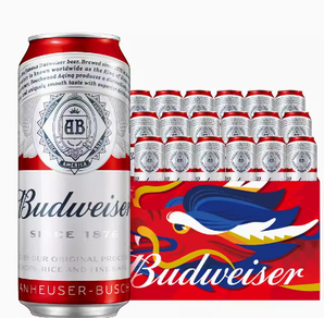 88VIP！Budweiser 百威 經(jīng)典醇正 啤酒450ml*18聽整箱裝