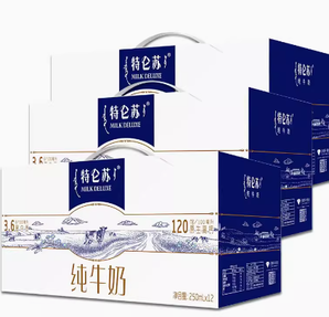 百億補(bǔ)貼！MENGNIU 蒙牛 特侖蘇 純牛奶 250mL×12包×3