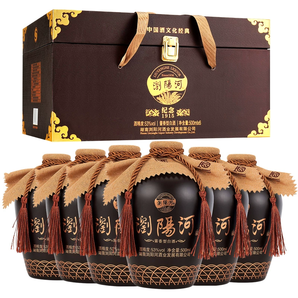 瀏陽河 紀(jì)念1915 53度醬香型白酒500mL*6瓶 仿皮禮箱裝99元包郵（需用券）