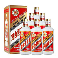 MOUTAI 茅臺 迎賓酒官方授權(quán) 醬香型白酒 送禮高度酒水 過年送禮 53度 500mL 6瓶 老迎賓 2020年份