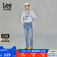 Lee XLINE 23春夏新品多版型中腰男牛仔長褲多色簡約日常休閑潮流