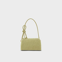 CHARLES & KEITH 女士毛絨蝴蝶結(jié)單肩斜挎包CK2-50671319