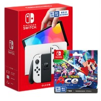 Nintendo 任天堂 国行 Switch OLED 游戏机 配白色Joy-Con & 马力欧网球ACE兑换卡