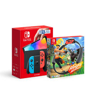 Nintendo 任天堂 國(guó)行 Switch OLED版 游戲主機(jī) 紅藍(lán)+健身環(huán)大冒險(xiǎn) 套裝