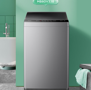 PLUS會員！Midea 美的 隨心洗系列 MB80V33B 定頻波輪洗衣機 8kg 灰色