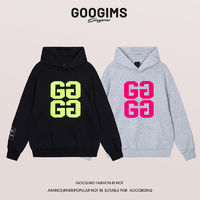 Googims 連帽加絨衛(wèi)衣男女同款秋冬上衣