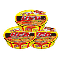 NISSIN 日清食品 日清 方便面 UFO飛碟炒面 鐵板牛肉風(fēng)味 122g*3碗裝