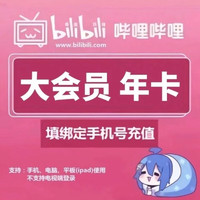 bilibili 嗶哩嗶哩 大會(huì)員年卡