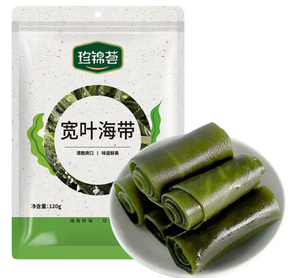 限福建/廣東！珍錦薈 海帶120g 福建霞浦特產(chǎn)肉質(zhì)厚實(shí) 海鮮海產(chǎn)干貨涼拌蔬菜煲湯火鍋