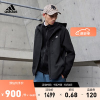 adidas 阿迪達斯 20點開始：adidas 三合一加絨運動夾克外套 男裝 IV7594 黑色/白色