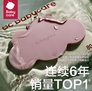 babycare 紫蓋 嬰兒手口濕巾 便攜裝 20抽*10包