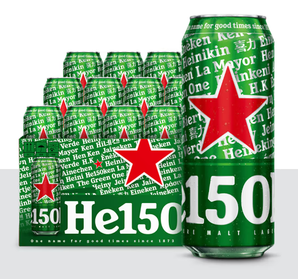 Heineken 喜力 經典500ml*12聽整箱裝 150周年限定  