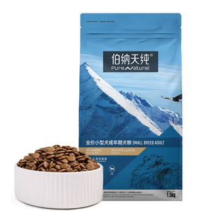 PLUS會員！伯納天純 經(jīng)典系列 雞肉糙米櫻桃小型成犬狗糧 1.5kg