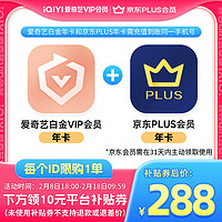 iQIYI 愛(ài)奇藝 白金會(huì)員年卡+某東PLUS年卡