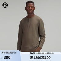 lululemon 丨Shift Stitch 男士長(zhǎng)袖亨利衫 LM3DU1S 角豆棕