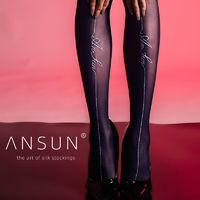 ANSUN 安幸 設(shè)計款絲襪性感超薄T襠連褲襪女蝦線