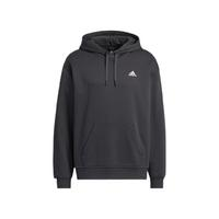 adidas 阿迪達(dá)斯 Label Hoodie 中性運(yùn)動(dòng)衛(wèi)衣 IB2731 碳黑