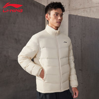 LI-NING 李寧 男款立領(lǐng)短款鴨絨羽絨服 HS1130