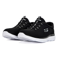 SKECHERS 斯凱奇 休閑鞋輕便女鞋經(jīng)典一腳穿運動鞋12980-BKW