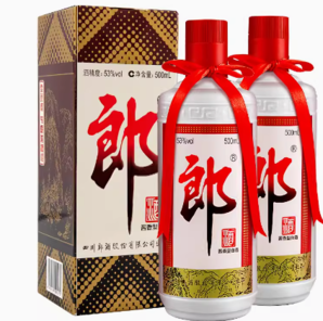 LANGJIU 郎酒 郎牌郎酒 53%vol 醬香型白酒 500ml*2瓶