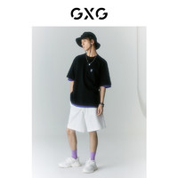 GXG 男裝 商場同款海濱沖浪系列圓領短袖T恤 2022年夏季新品