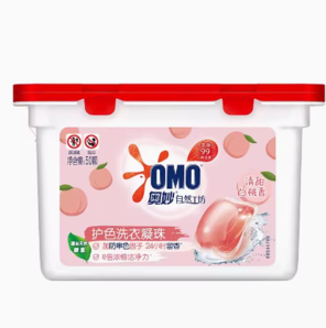 百億補貼！OMO 奧妙 白桃護色洗衣凝珠50顆