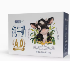 摩拉菲爾 皇氏乳業(yè)皇家水牛純牛奶200ml*12盒