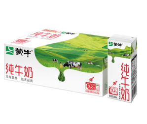 PLUS會(huì)員！MENGNIU 蒙牛 純牛奶全脂滅菌乳苗條裝 200ml×24包  