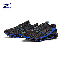 Mizuno 美津浓 预言12 男女跑步运动鞋轻量缓震23款跑鞋WAVE PROPHECY12 06/黑色/蓝色/灰蓝色 44.5
