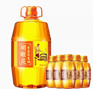 百億補貼！胡姬花 古法花生油 4L+158ML*5瓶 組合裝