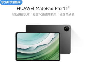 HUAWEI 华为 MatePad Pro 11英寸平板电脑 12+256GB WIFI 曜金黑