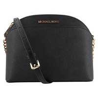 MICHAEL KORS 邁克·科爾斯 JET SET TRAVEL系列 女士單肩貝殼包 35S9GTVC2L BLACK 黑色 中號(hào)