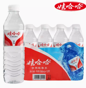 88VIP！WAHAHA 娃哈哈 晶钻瓶饮用纯净水596ml*12瓶 