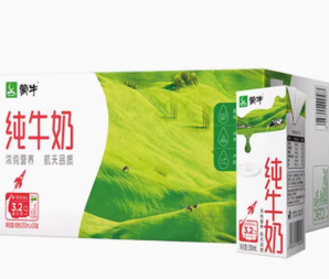 88VIP！MENGNIU 蒙牛 2月產(chǎn)蒙牛純牛奶尊享裝200ml*24盒