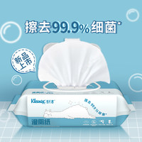 Kleenex 舒洁 湿厕纸女性私处成人房事湿纸巾家庭装80抽12包湿巾纸替代抽纸