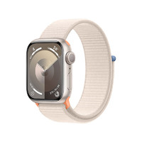 Apple 蘋果 Watch Series 9 智能手表 GPS款 45mm 星光色 回環(huán)式運(yùn)動(dòng)表帶