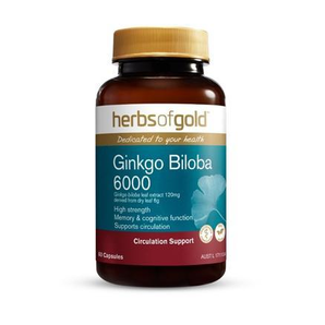 herbs of gold 6000mg銀杏精華健腦膠囊 60粒