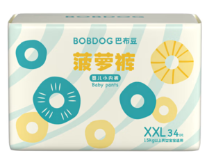 BoBDoG 巴布豆 新菠蘿拉拉褲XXL碼34片(15kg以上)