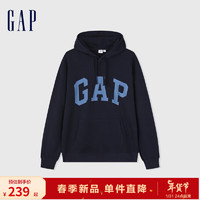 Gap 蓋璞 男女裝LOGO連帽軟衛(wèi)衣