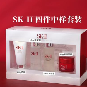 SK-II 暢銷體驗套裝（神仙水30ml+清瑩露30ml+潔面20g+滋潤面霜15g）