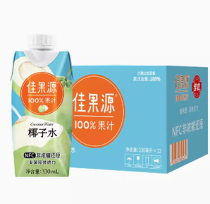 88VIP！佳果源 100%椰子水泰國進(jìn)口禮盒330ml*12瓶