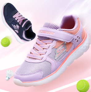 SKECHERS 斯凱奇 GO RUN 400 SPARKLE SPRINTERS 女童休閑運動鞋 81358L